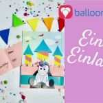 Einhorn Einladung Vorlage Cool Balloonas Idee Diy Magische Einhorn Einladung Mit