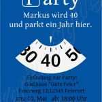 Einladung Parkscheibe Vorlage Süß 40 Einladung Geburtstag Bier Flasche Motto Danksagung