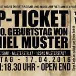 Einladung Vip Ticket Vorlage Süß Meine Einladungskarten