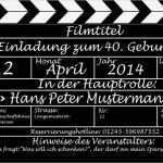 Einladung Vorlage Geburtstag Wunderbar Einladung Geburtstag Kino Vorlage – Pixelwarfarefo