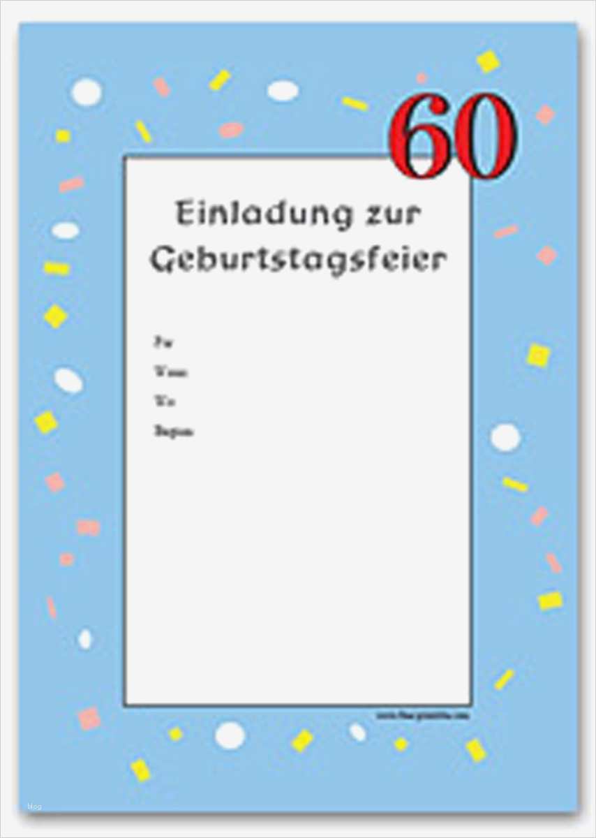 60 Geburtstag Einladung