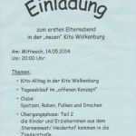 Einladungsschreiben Visum Vorlage Neu Einladung Zum Elternabend Im Kindergarten Muster