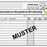 Einnahmen Ausgaben Rechnung Vorlage Kleinunternehmer Gut Hundetrainer – Hunde Ring Berufe