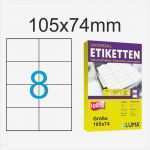 Etiketten Vorlage Word 105 X 48 Erstaunlich Luma Etiketten 105x74mm Eckig 2x4 Aufkleber Blatt