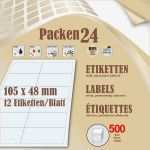 Etiketten Vorlage Word 105 X 48 Schön Box En A 500 Blatt 105 X 48 Mm Etiketten Packen24