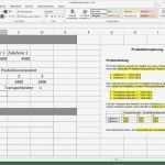 Excel Produktionsplanung Vorlage Großartig Excel solver Beispiel 02 Produktionsplanung