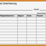 Excel Stundennachweis Vorlage Erstaunlich 9 Vordruck Stundenzettel