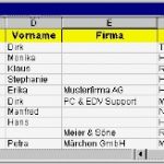 Excel Vorlage Adressen Fabelhaft Dirk Frölich Pc Und Edv Support Service Serienbrief 1 3