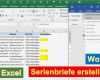 Excel Vorlage Adressen Schön Word Anleitung Serienbriefe Erstellen Mit Adressen Aus