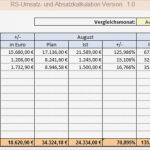 Excel Vorlage Umsatz Einzigartig Rs Umsatz Und Absatzkalkulation Excel Vorlagen Shop