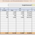 Excel Vorlage Umsatz Luxus Rs Umsatz Und Absatzkalkulation Excel Vorlagen Shop