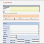 Excel Warenwirtschaft Vorlagen Genial tolle Auftragsformular Vorlage Galerie