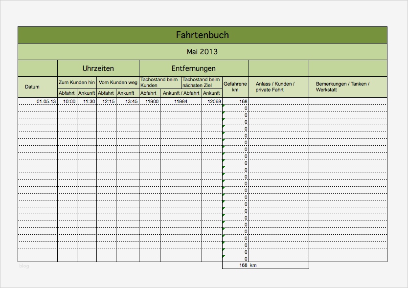 Fahrtenbuch Vorlage Finanzamt Pdf Beste Elektronisches Fahrtenbuch Als Excel Vorlage