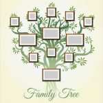 Family Tree Vorlage Inspiration Family Tree with Frames Vector Illustration Parents