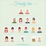 Family Tree Vorlage Süß Stamboom Vector