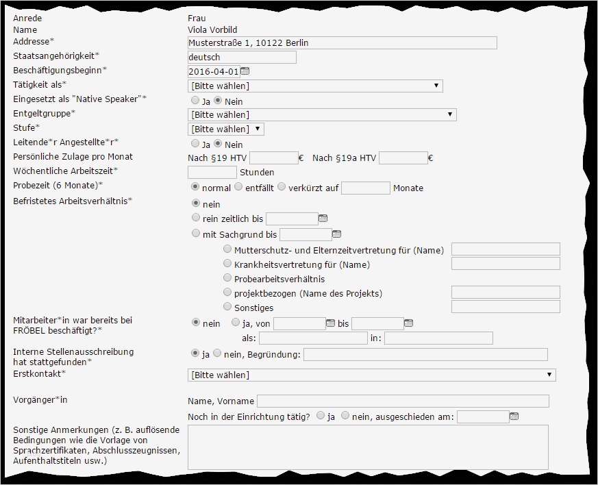 Ungewöhnlich Mitarbeiter Formulare Vorlagen Bilder