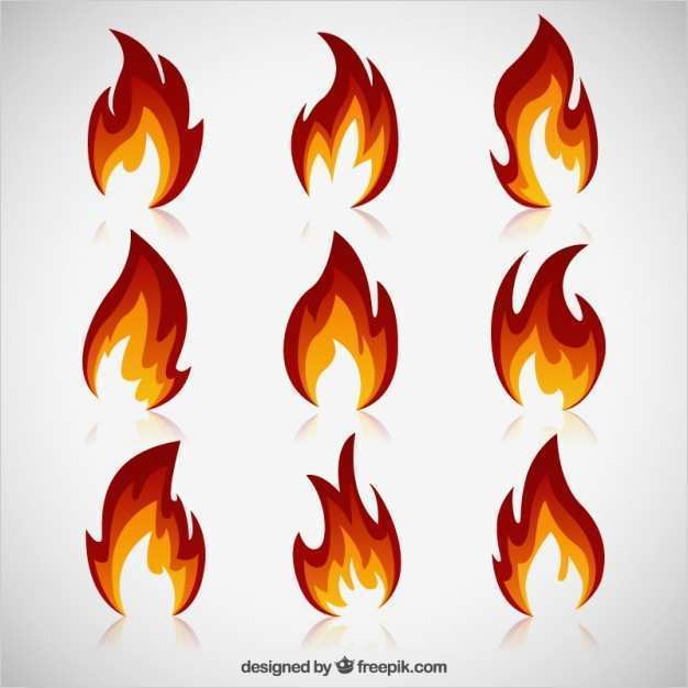 Flammen Vorlagen Zum Ausdrucken Best Of Variety Of Fire Flames Vector