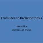 Fom Bachelor thesis Vorlage Inspiration From Idea to Bachelor thesis Five Lessons Ppt Video