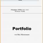 Fom Seminararbeit Vorlage Wunderbar 5 Deckblatt Eines Portfolios