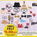 Fotobox Accessoires Vorlagen Erstaunlich Wedding Booth Props Party Booth Props 27 Piece