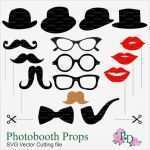 Fotobox Accessoires Vorlagen Süß Mustache Photobooth Props Svg Eps Png Digital Cutting