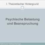 Gefährdungsbeurteilung Psychische Belastung Vorlage Großartig Psychische Belastung Und Beanspruchung In Der Arbeitswelt