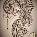 Geometrische ornamente Vorlagen Bewundernswert Mandala and Lace Thigh Tattoo Concept Design with Lotus