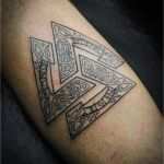 Geometrische ornamente Vorlagen Erstaunlich Valknut Tattoo Fotoped Pinterest