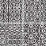 Geometrische ornamente Vorlagen Schön Geometrische ornamente Pattern Set Stock Vektor