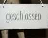 Geschlossen Schild Vorlage Angenehm Wendeschild &quot;geöffnet Geschlossen&quot; Shabby White Living Art