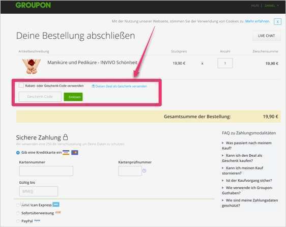 groupon gutschein stornieren