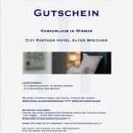 Gutschein Für Kurzurlaub Vorlage Angenehm Hotelgutschein Wismar 2 Personen 2 Nächte Inkl Frühstück