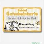 Gutschein Picknick Vorlage Gut Sheepworld Rubbel Gutscheinkarte Nr 5 Picknick Im Park