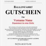 Gutschein Schreiben Vorlage Erstaunlich Ballonflug Gutschein Geschenk Geburtstag Chiemsee Deutschland