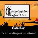 Gutschein übernachtung Vorlage Best Of Preise Campingplatz Seepferdchen