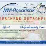 Gutschein Vorlage Text Großartig Mm Aquaristik Geschenk Gutschein Mm Aquaristik