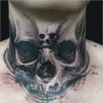 Hals Tattoo Vorlagen Erstaunlich Collection Of 25 Jaw Skull and Eye Side Neck Tattoos