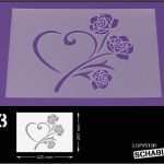 Herz Vorlage Din A3 Cool Schablone Din A3 ornament Herz Mit Rosen Lf37