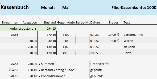 Impressum Vorlage Verein Elegant Muster Excel Kassenbuch ...