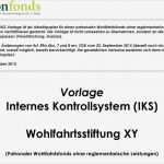 Internes Kontrollsystem Vorlage Neu Vorlage Internes Kontrollsystem Iks Wohlfahrtsstiftung