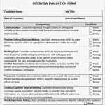 Interview Word Vorlage Inspiration 6 Sample Free Interview Evaluation Templates to Download