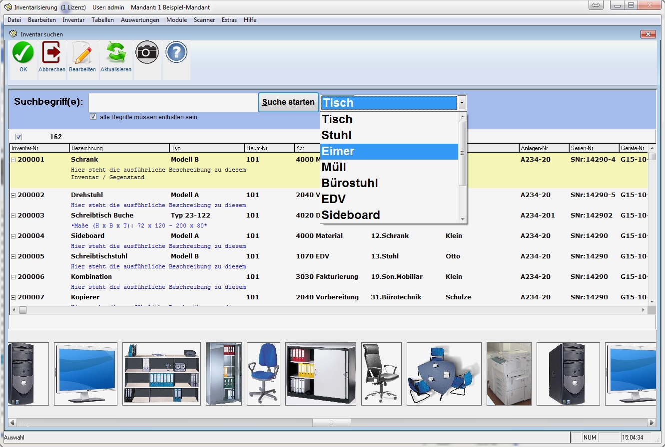 Inventarsoftware inventarisiert jedes Inventar