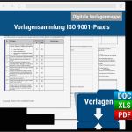 Iso 9001 Vorlagen Genial Vorlagensammlung iso 9001 Praxis