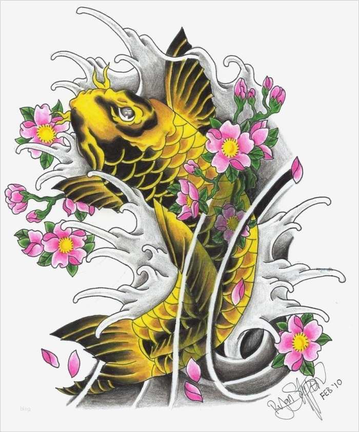 34 Koi Tattoo Designs Ein Symbol für Stärke Glück & Erfolg