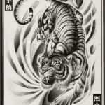 Japan Tattoo Vorlagen Wunderbar Horiyoshi Tiger Drawing