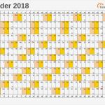 Kalender 2018 Vorlage Excel Schönste Excel Kalender 2018 Kostenlos