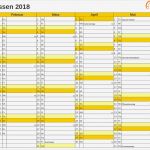 Kalender 2018 Vorlage Kostenlos Hübsch Feiertage 2018 Hessen Kalender