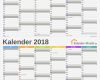 Kalender 2018 Vorlagen Excel Beste Excel Kalender 2018 Kostenlos