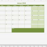 Kalender 2018 Vorlagen Excel Fabelhaft Kalender 2018 Zum Ausdrucken In Excel 16 Vorlagen