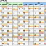 Kalender 2018 Vorlagen Excel Luxus Halbjahreskalender 2018 2019 Als Excel Vorlagen Zum Ausdrucken